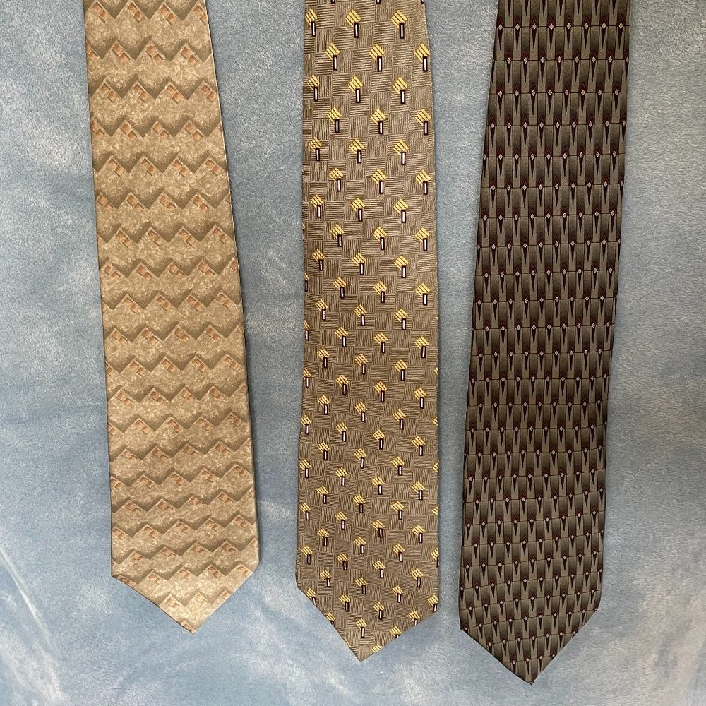 Bundle of 3 100% Silk Neckties